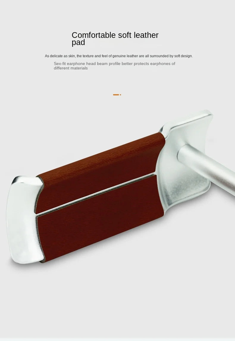 Curved Aluminum Headphone Stand with Sturdy Base - Smarsty