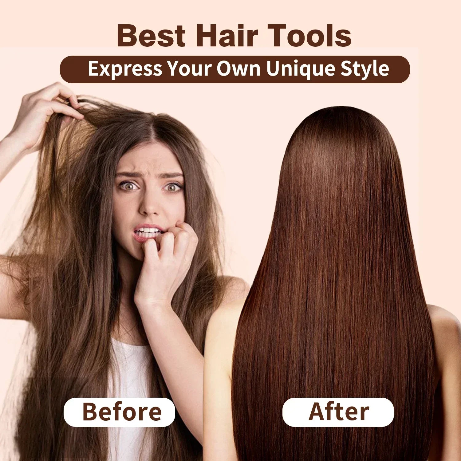 2in1 Professional Hair Straightener and Dryer with Anion Technology - Smarsty