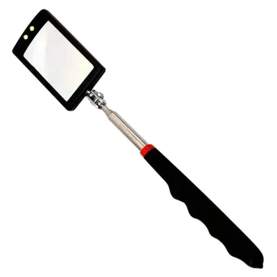 360° Inspection Mirror LED Light Telescoping Mirrors Extend Mechanic Tools Inspection Mirror Telescopic Handle Repairing Tools - Smarsty
