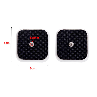 Reusable 5x5cm Electrode Pads for Muscle Relief - Smarsty