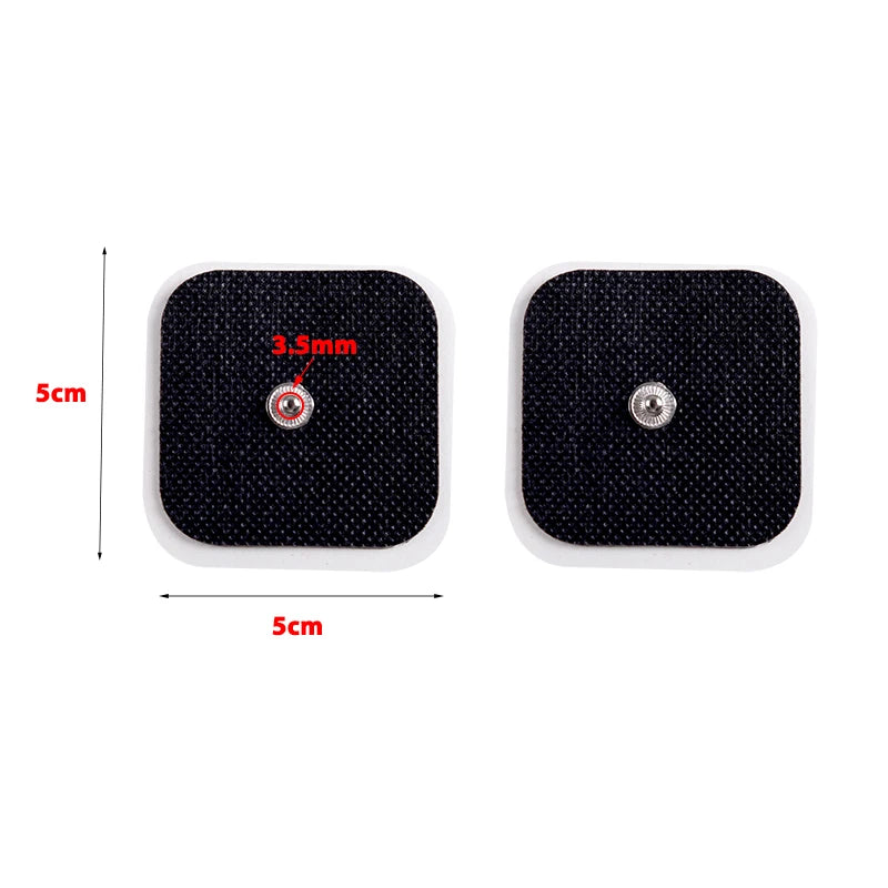 Reusable 5x5cm Electrode Pads for Muscle Relief - Smarsty