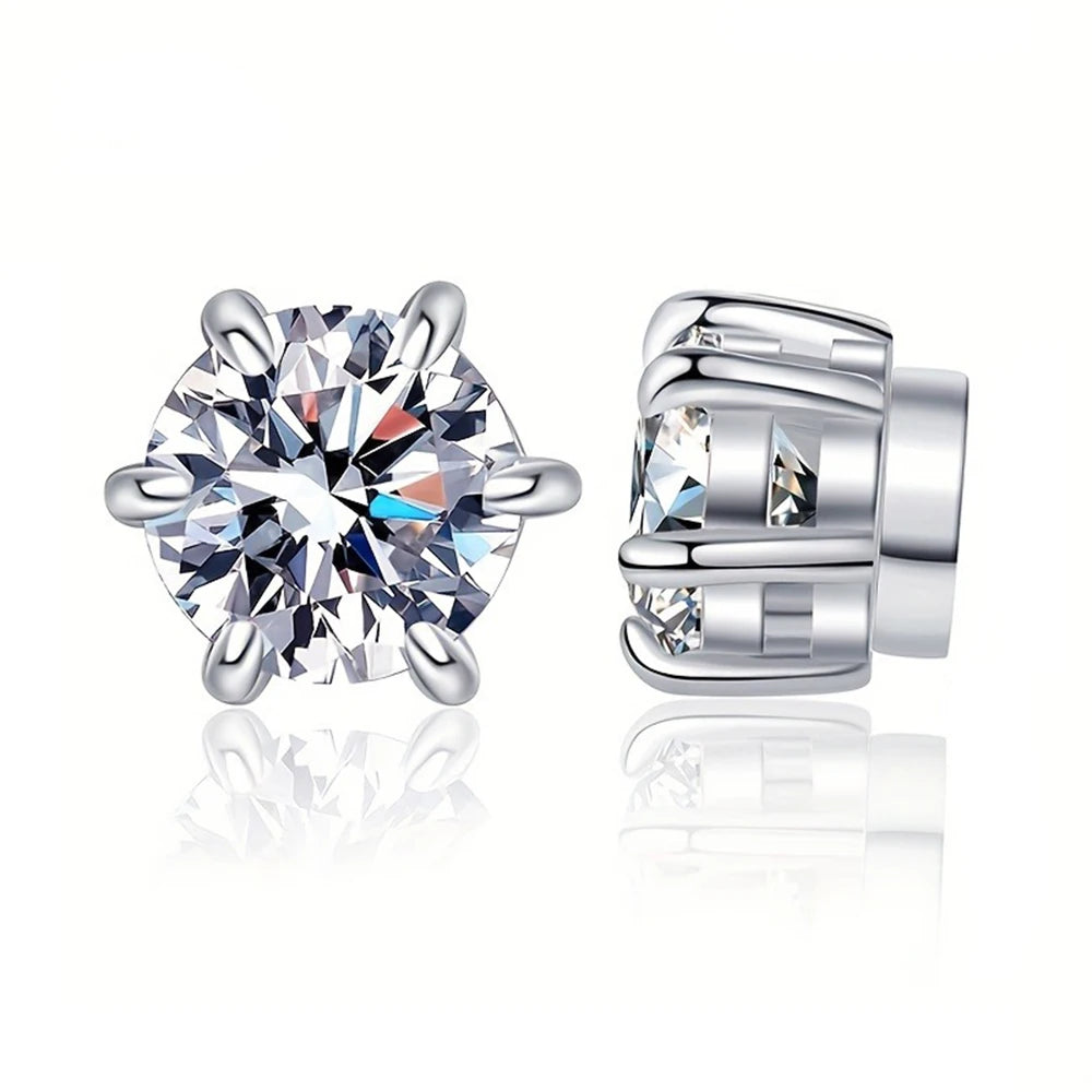 Magnetic Cubic Zirconia Earrings No Piercing Sparkle - Smarsty
