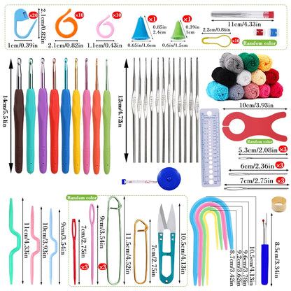 KRABALL Crochet Hook Set with Yarn Accessories Bag - Smarsty