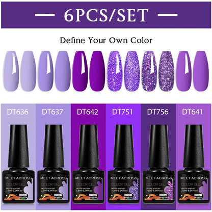 Sparkly Red Pink Gel Nail Polish Set for Stunning Nail Art - Smarsty