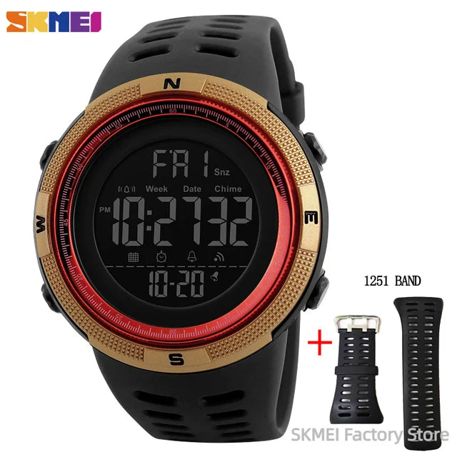 SKMEI 1251 Waterproof Digital Sports Watch for Men - Smarsty