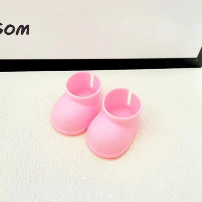 (Shoes Only)17cm Labubu Accessories Shoes Dolls Can Wear Shark Slippers Fun and Stylish Casual Shoes for Playtime by Smarsty