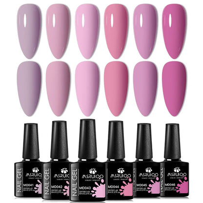 6pc All-Season Gel Nail Polish Set for Long-Lasting Manicure - Smarsty