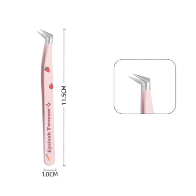 Stainless Steel Eyelash Tweezers for Easy 3D Lash Application - Smarsty