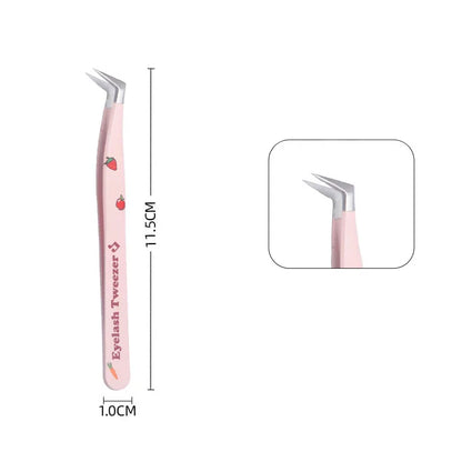 Stainless Steel Eyelash Tweezers for Easy 3D Lash Application - Smarsty