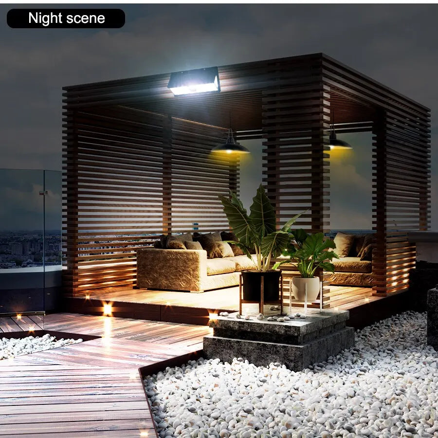 190LED Solar LED Wall Lamp with Motion Sensor and 4 Modes - Smarsty
