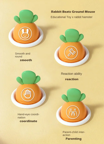 Cartoon Montessori Baby Toys Toddler Educational Birthday Gift Animal Theme Knocking Game Parent Child Board Hammering Game - Smarsty