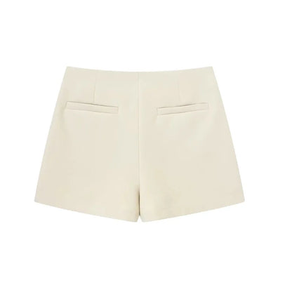 MUJER 2025 Asymmetric Skort For Women Black High Waist Mini Skirt Shorts Women Casual Bermuda Shorts Woman Summer Skirt Shorts - Smarsty