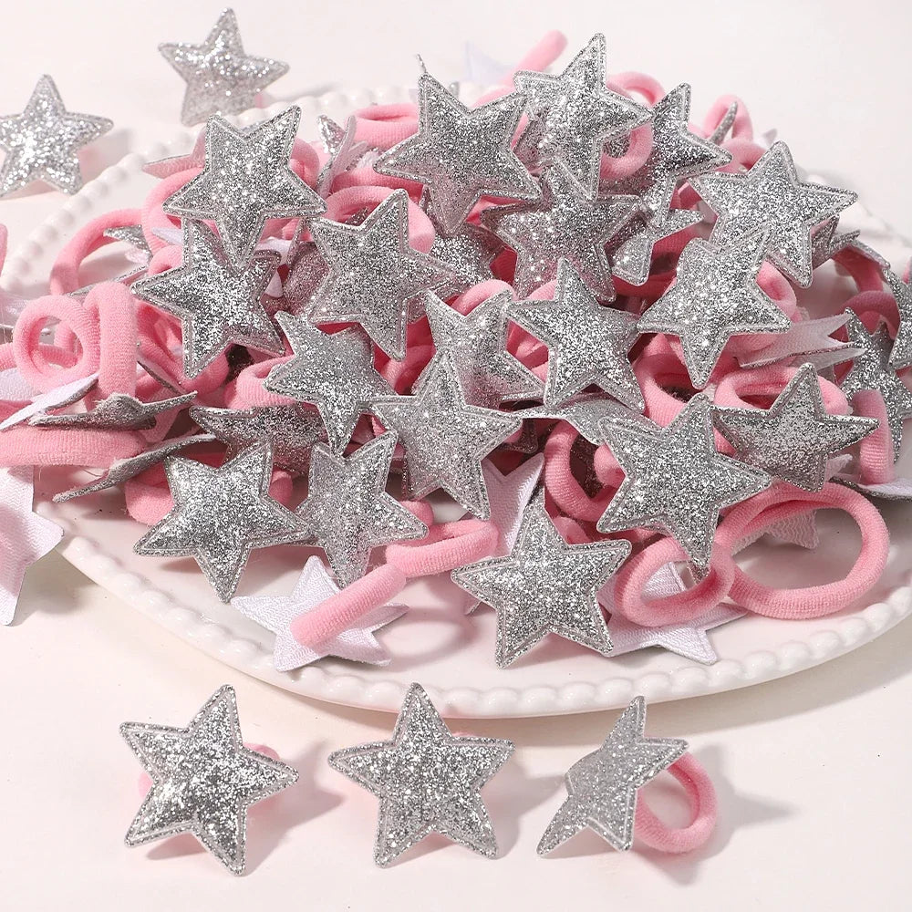 Cute Girls Hair Ties Soft No Harm Ponytail Holders 10Pack - Smarsty