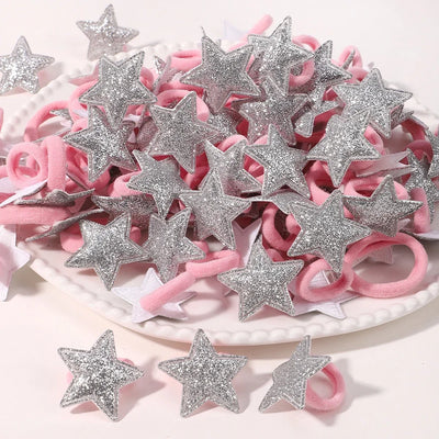 Cute Girls Hair Ties Soft No Harm Ponytail Holders 10Pack - Smarsty