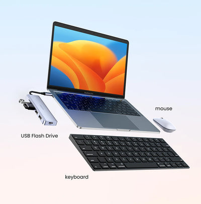 USB C Hub 4 Ports USB 3.0 UltraSlimDock For MacBook - Smarsty