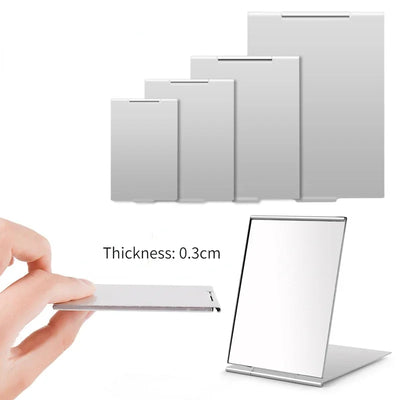 Portable Aluminum Folding Makeup Mirror for Travel - Smarsty