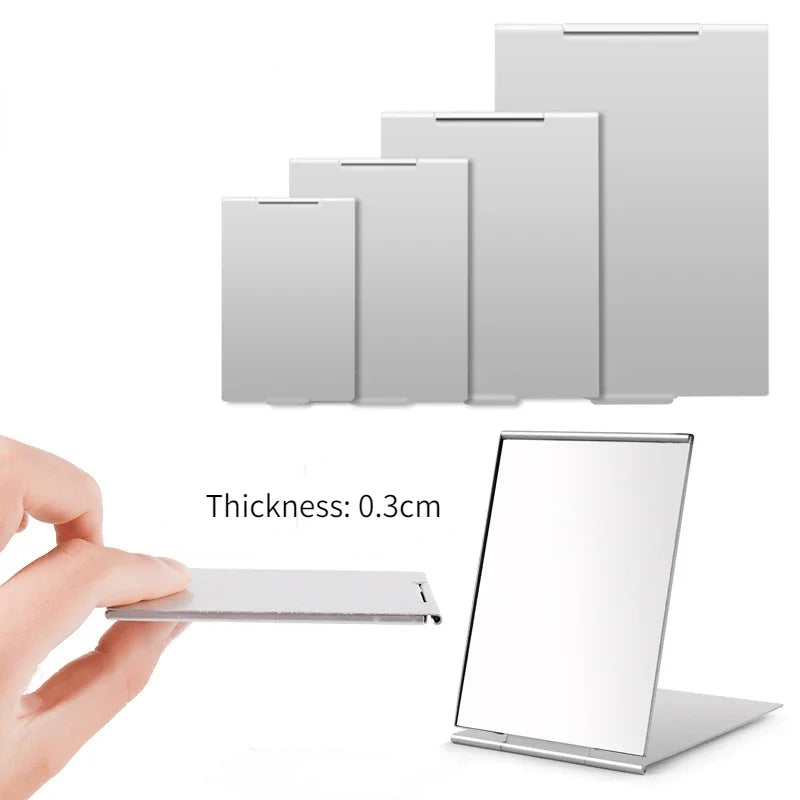 Portable Aluminum Folding Makeup Mirror for Travel - Smarsty