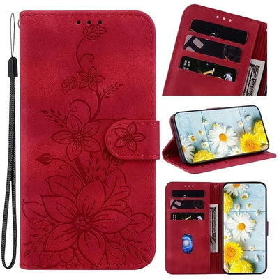 Leather Phone Case For Samsung Galaxy A56 A55 A54 A53 A52 A35 A36 A34 A26 A25 A23 A14 A15 A12 A16 a17 5G Card Slot Wallet Cover