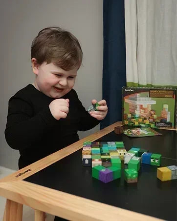Magnetic Building Blocks Mine World Magnet Cube Set for Boy Girl Kid Age 3+ DIY Model Children STEM Educational Sensory Toy - Smarsty