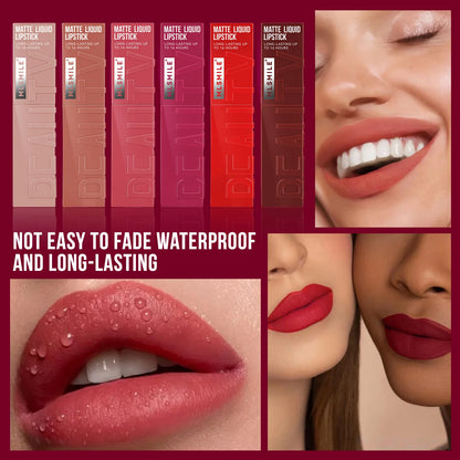 MLSMILE Waterproof Velvet Satin Lip Glaze Liquid - Smarsty