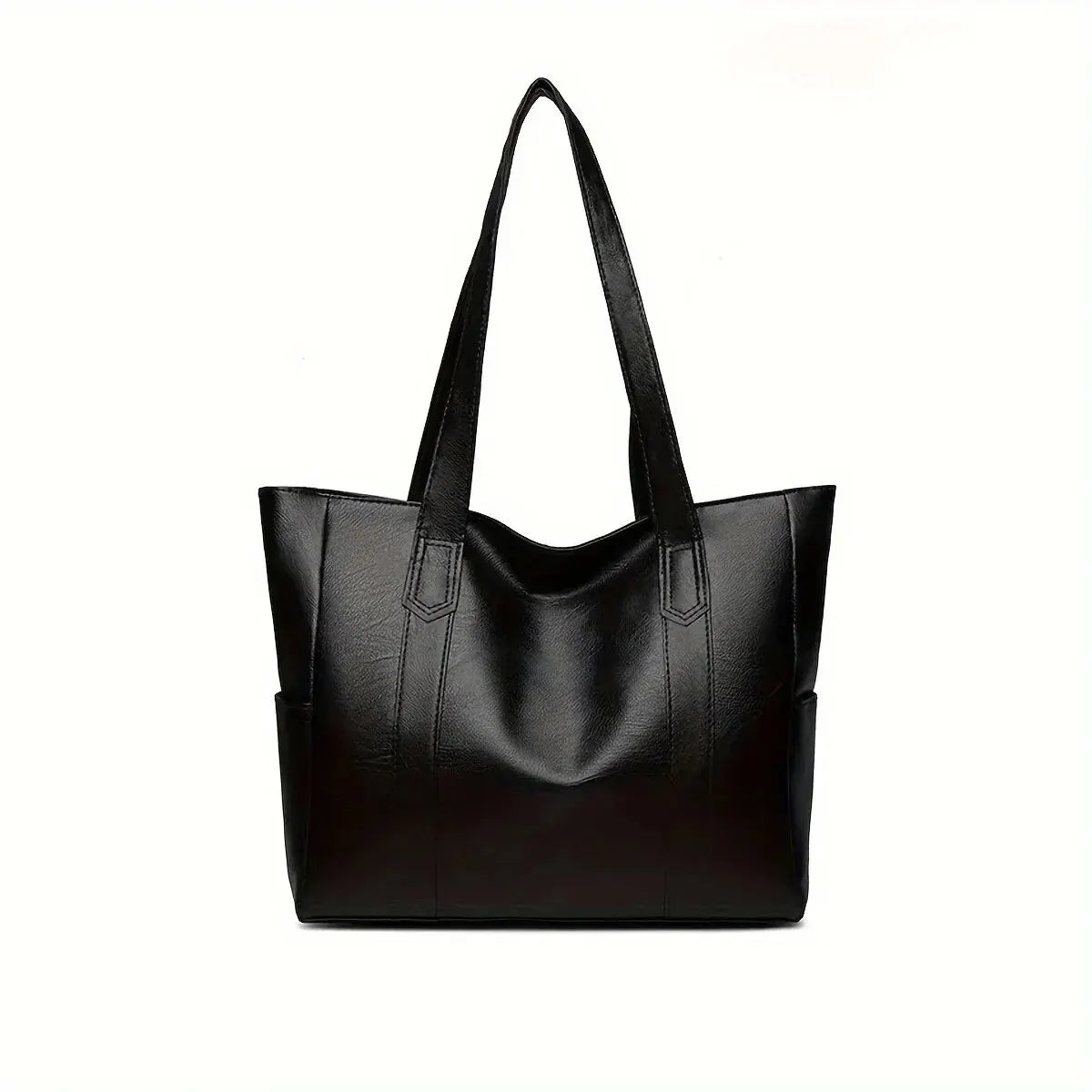 Vintage Large Capacity Tote Bag With Premium Vegan Leather - Smarsty
