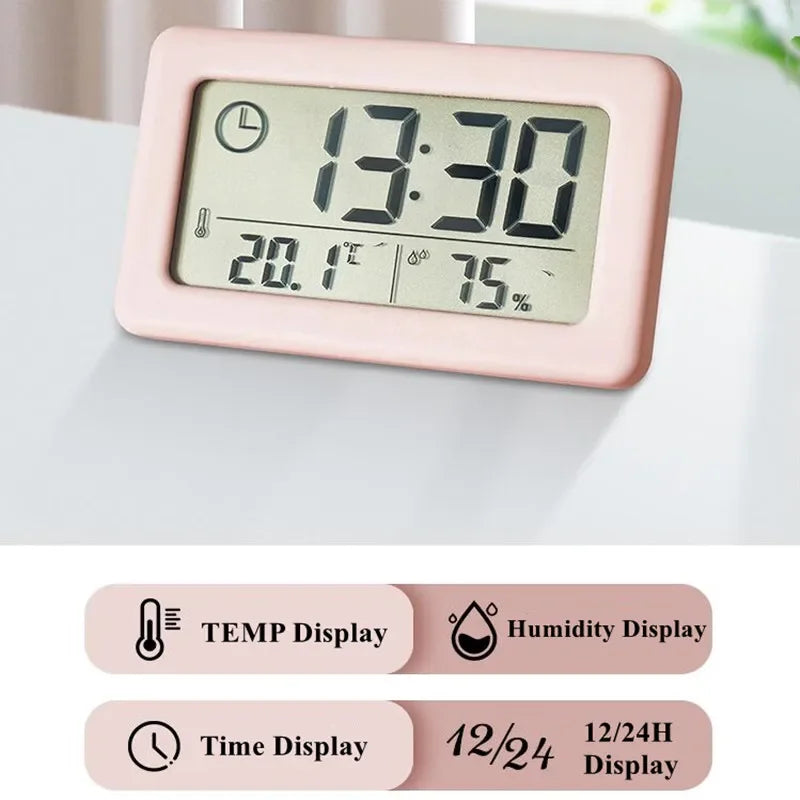 Mini Digital Clock with Temperature and Humidity Display - Smarsty