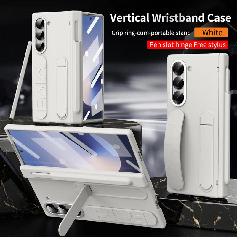 Galaxy Z Fold Case With Pen Slot Kickstand Shield Pro - Smarsty