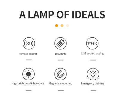 Rechargeable LED Wall Light with Remote Control - Smarsty