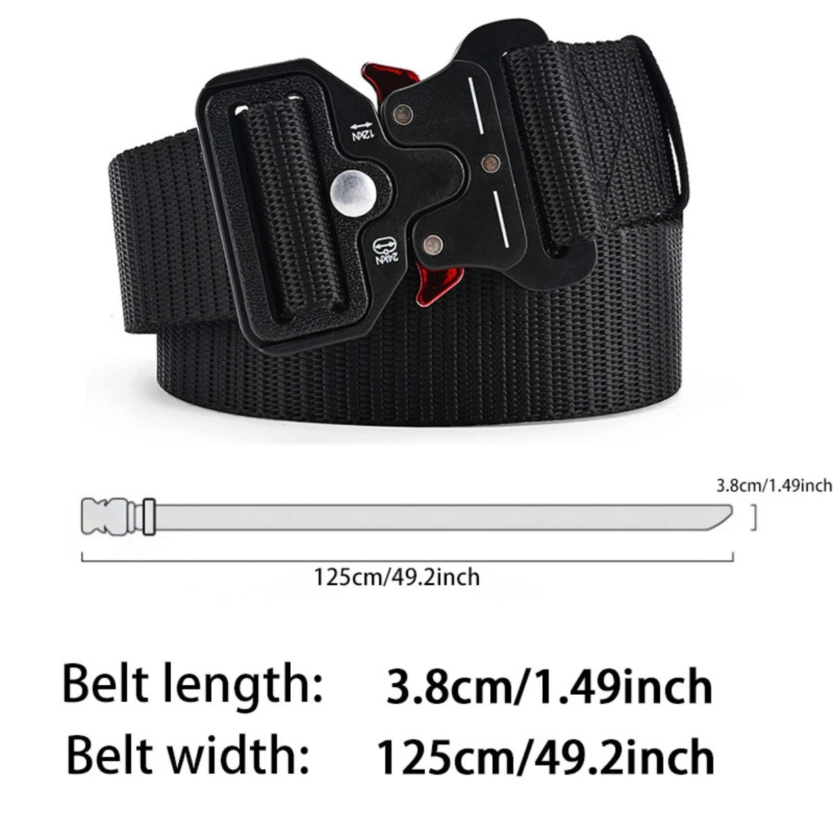 Tactical Canvas Belt Mens Military Outdoor Waistband - Smarsty
