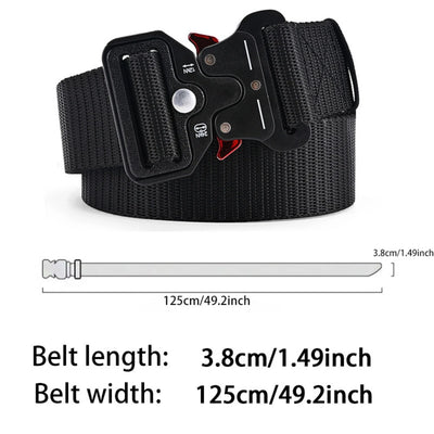 Tactical Canvas Belt Mens Military Outdoor Waistband - Smarsty