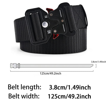 Tactical Canvas Belt Mens Military Outdoor Waistband - Smarsty