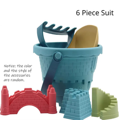 Children's Castle Sand Digging Sets Sand Scoop Summer Toy Beach Toys Sand Box for Kids Outdoor Baby Educational Interactive Gift by Smarsty