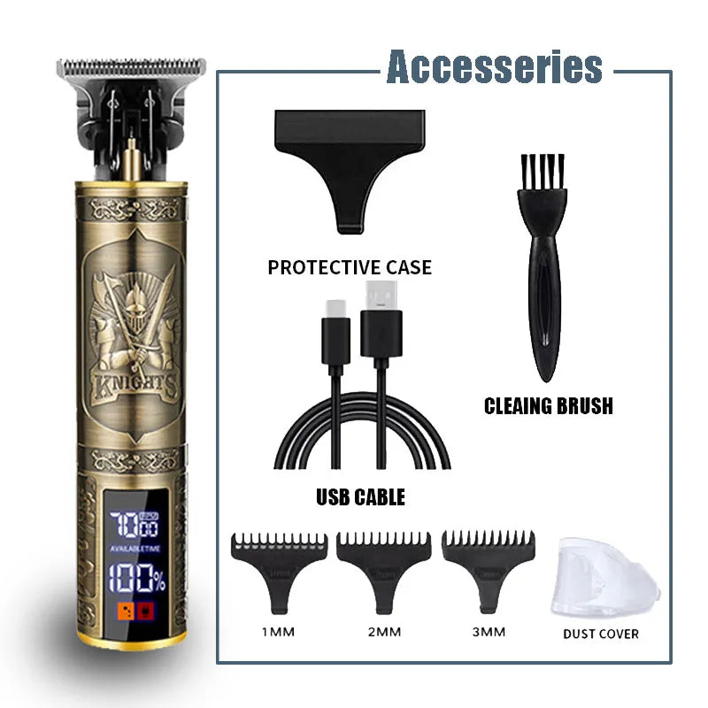 Heavy Metal Hair Clipper for Professional Men's Cuts - Smarsty