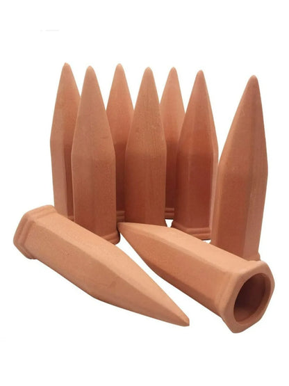 Self-Watering Terracotta Plant Stakes for Hassle-Free Care - Smarsty