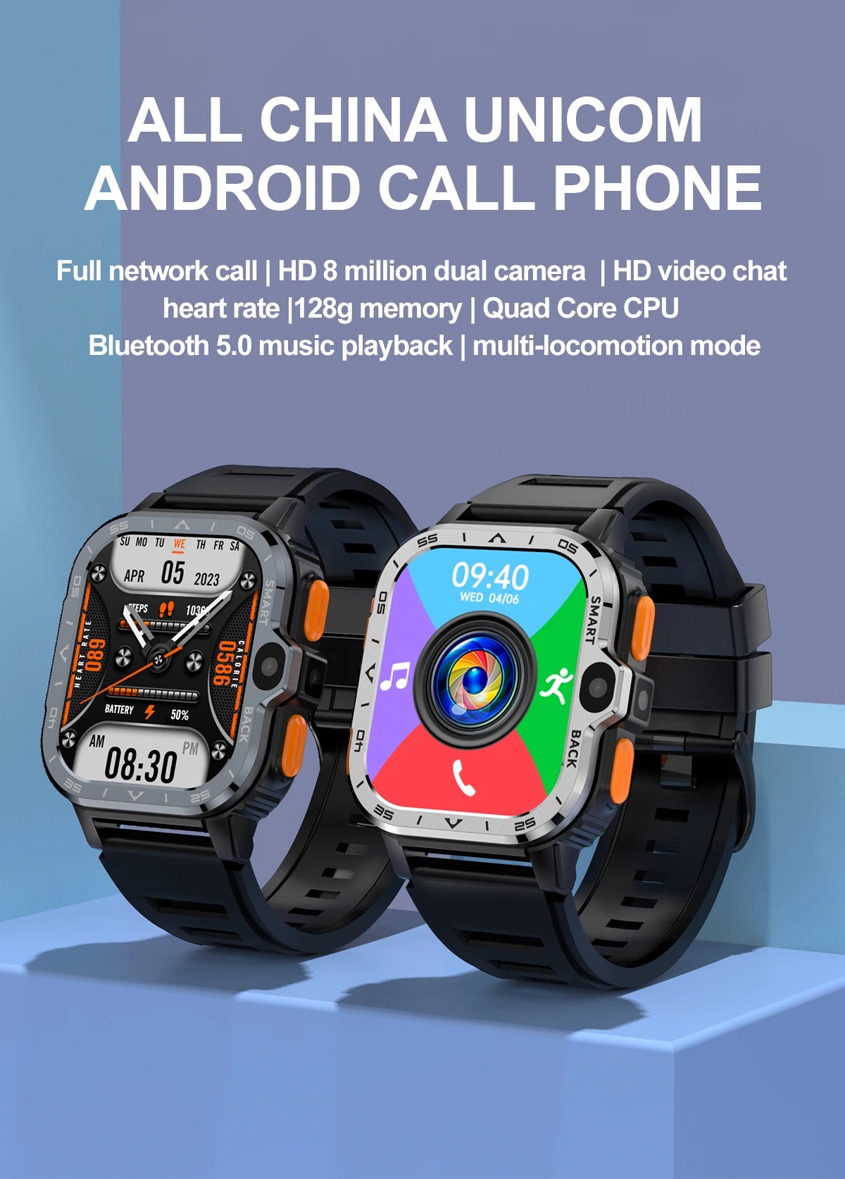 Valdus PGD Android Smart Watch with GPS and Dual Camera - Smarsty