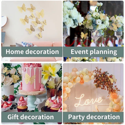 3D Butterfly Wall Stickers for Home Decor - Smarsty