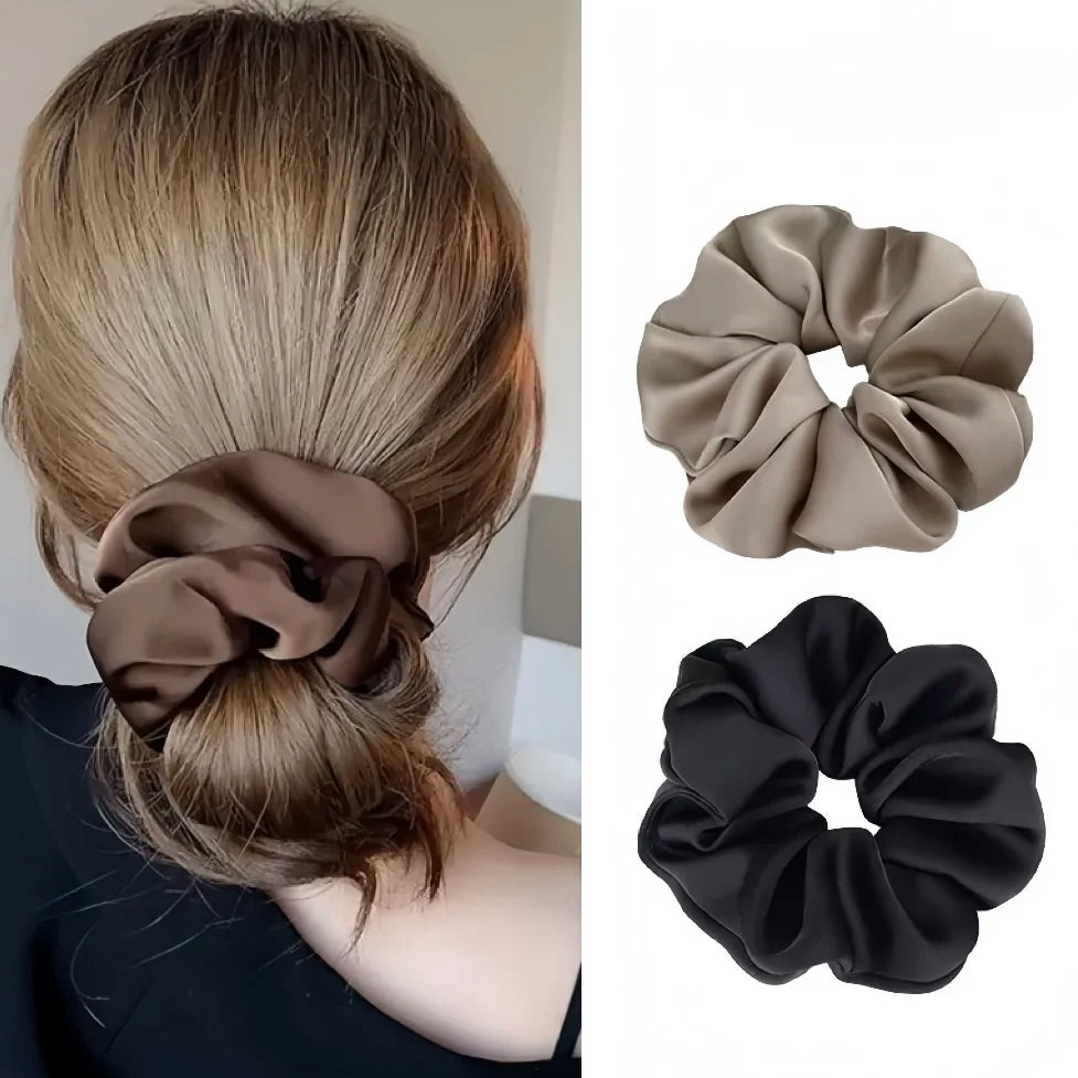 Silk Scrunchies No Crease Hair Ties For All Hair Types - Smarsty