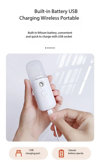White Hydration Meter Nano Spray for Accurate Face Hydration - Smarsty