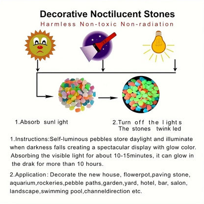 Glow in the Dark Garden Pebbles for Beautiful Outdoor Decor - Smarsty