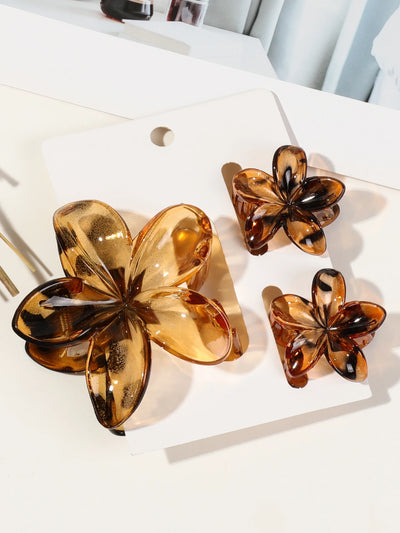 Hawaiian Flower Hair Claw Clips For Thin Hair Lightweight - Smarsty