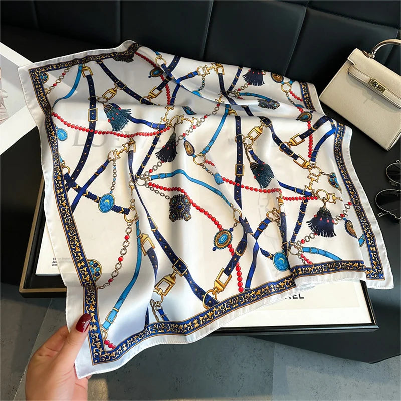 Luxury Silk Horse Print Scarf for Women - Smarsty