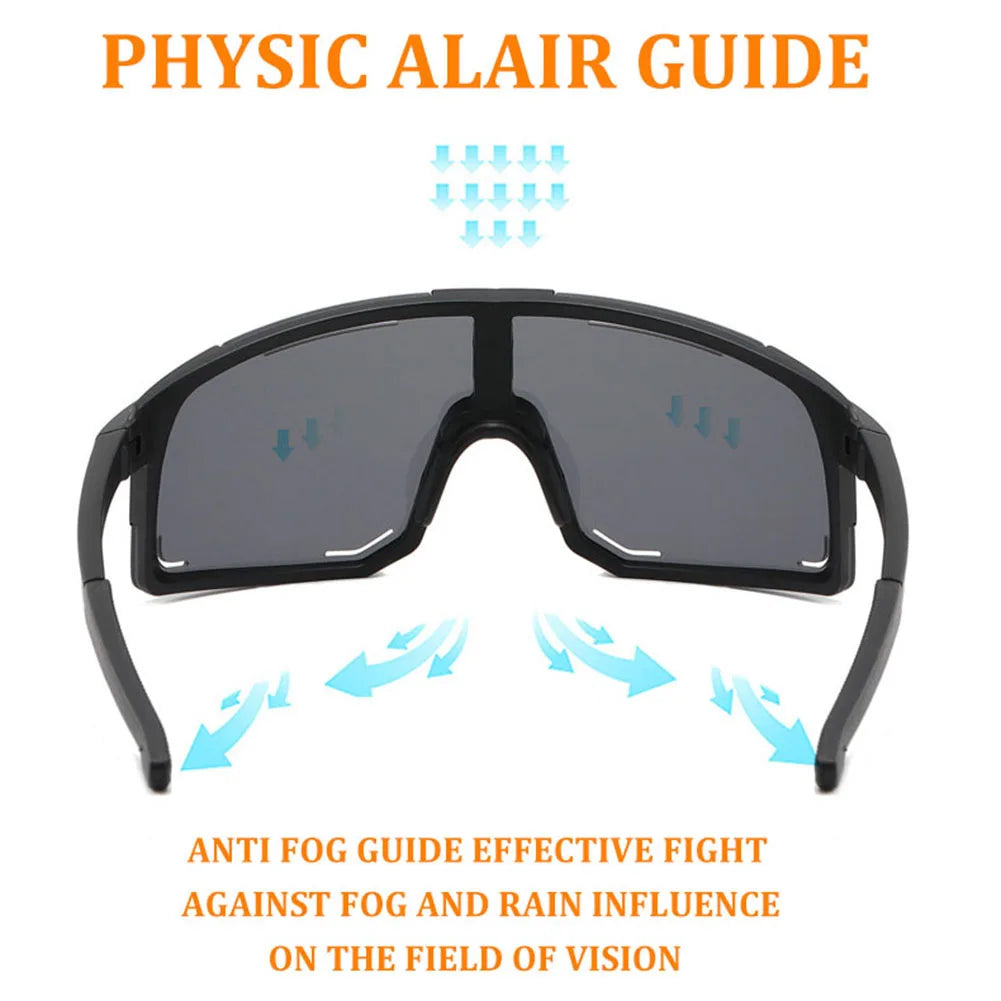 Polarized Cycling Sunglasses UV Protection Windproof Glasses For Men Women Polarized Lens Road Riding Bike Sport Glasses Eyewear