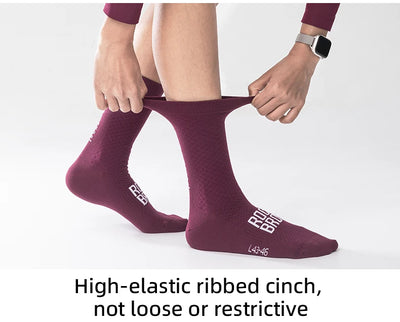 ROCKBROS Cycling Socks Soothing Sport Socks Shock Absorbing Bike Socks Breathable Fabric High Elastic Outdoor Socks A pair - Smarsty