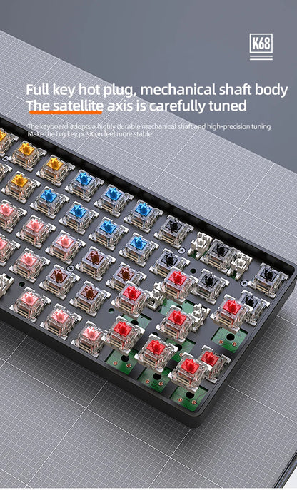 Wireless 60 Percent Mechanical Keyboard Bluetooth Hot Swap