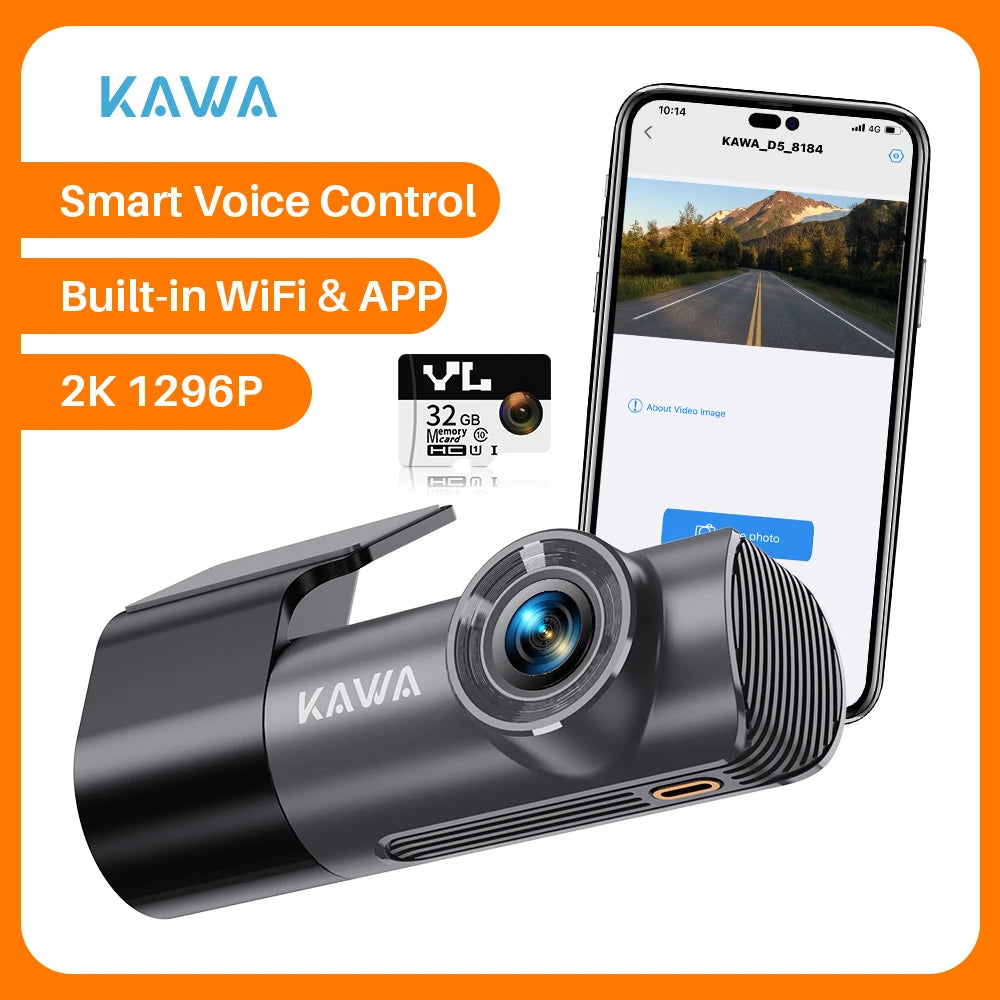 2K Car Dash Cam With Night Vision And Wireless WiFi - Smarsty