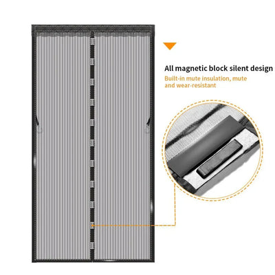 Heavy Duty Magnetic Screen Door Mesh Curtain for Bug Protection - Smarsty