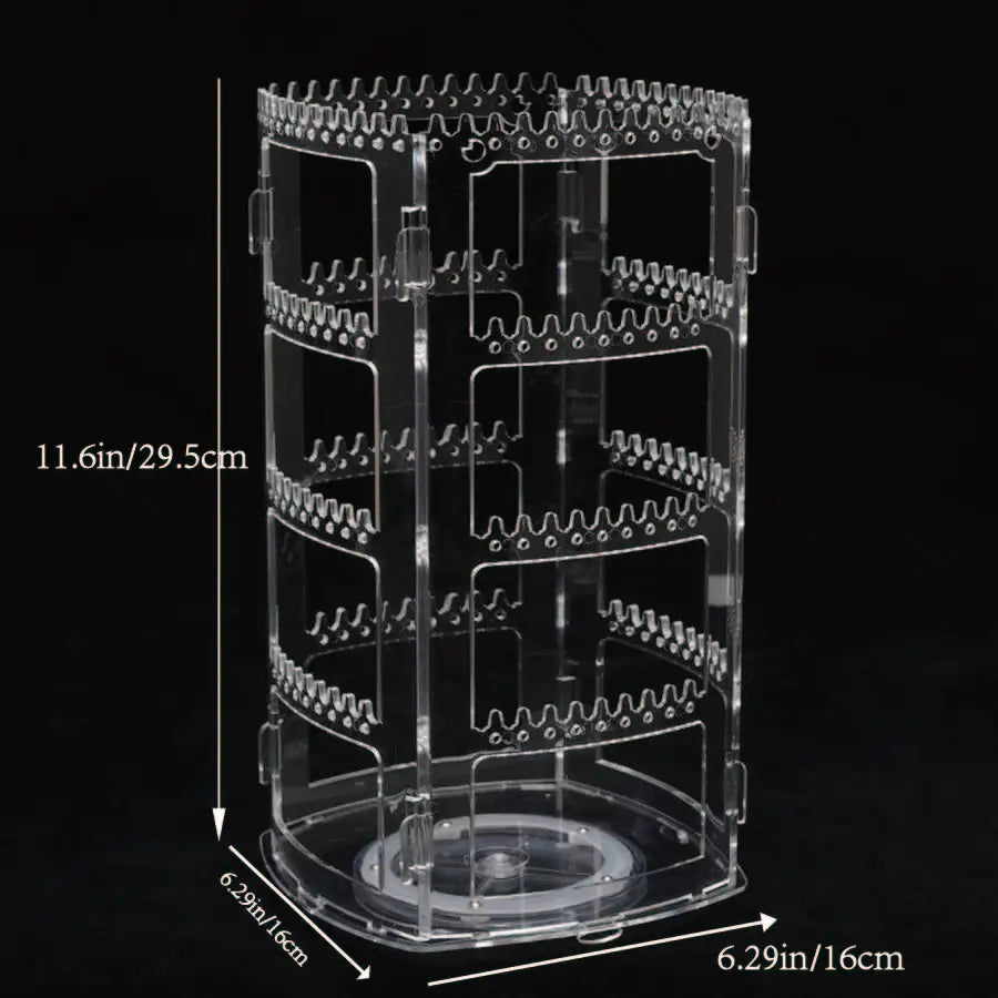 Rotating Jewelry Display Rack for Earrings and Necklaces - Smarsty