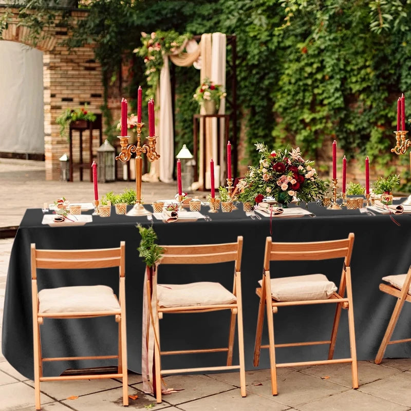 Satin Rectangle Tablecloth for Elegant Wedding Decor - Smarsty
