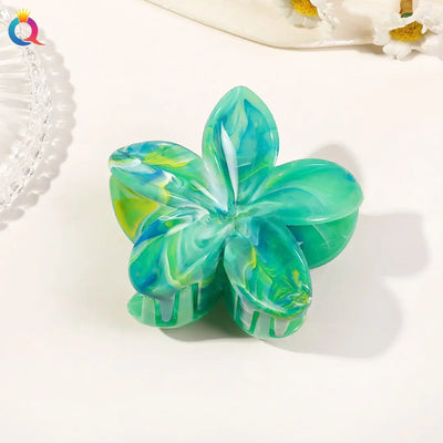 Hawaiian Flower Hair Claw Clips For Thin Hair Lightweight - Smarsty