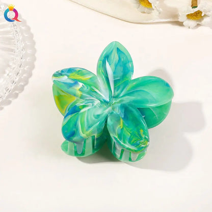Hawaiian Flower Hair Claw Clips For Thin Hair Lightweight - Smarsty